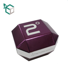 China Lieferanten-kundenspezifische Logo-purpurrote holographische Folien-Stempel-Pappform-Form-Uhr-Verpackenkästen